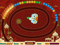 Волшебные индийские шарики, скриншот игры, классика, зума, классические, flash, game, игры, бесплатно
